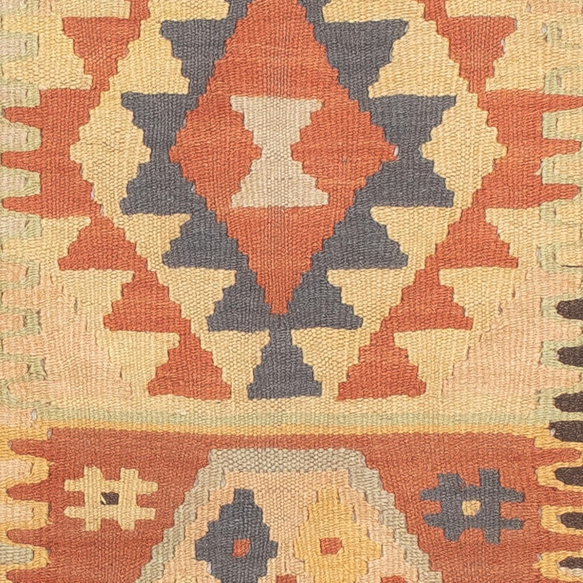 Loper Kelim tapijt - Splash - 200 x 62 cm - veelkleurig