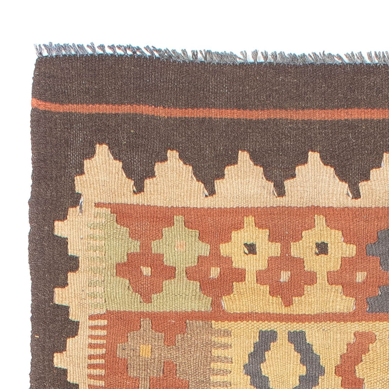 Loper Kelim tapijt - Splash - 200 x 62 cm - veelkleurig