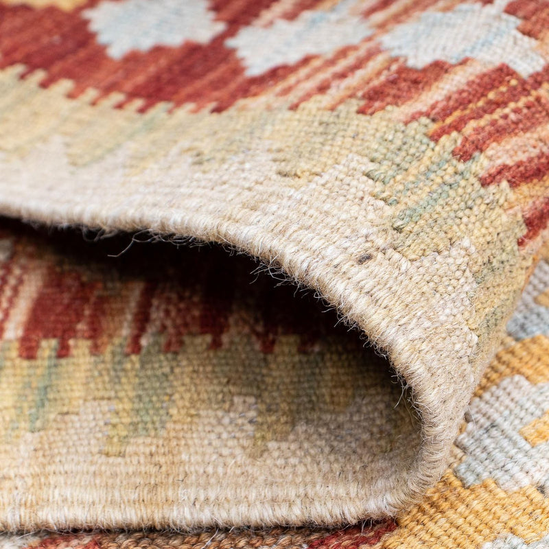 Loper Kelim tapijt - Splash - 192 x 65 cm - veelkleurig