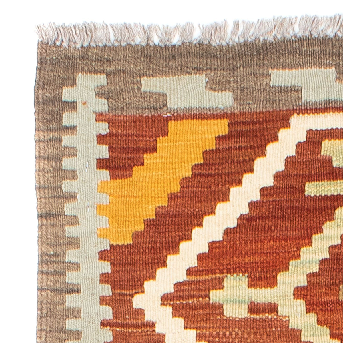 Loper Kelim tapijt - Oosters - 205 x 71 cm - roest