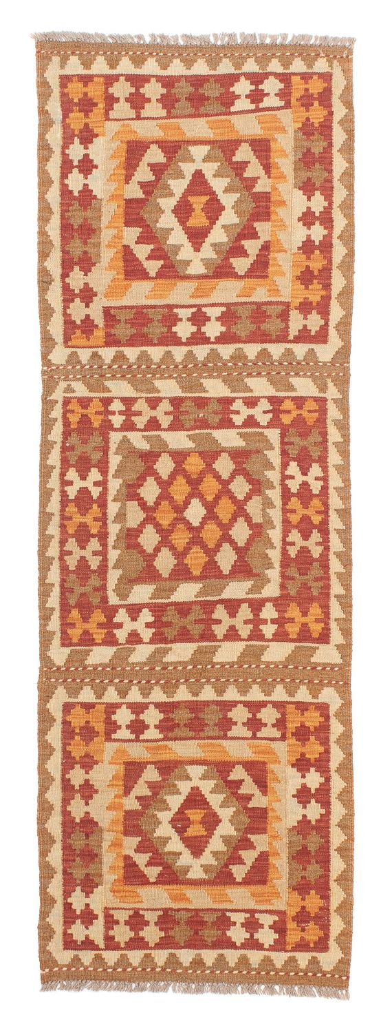 Loper Kelim tapijt - Splash - 187 x 59 cm - veelkleurig