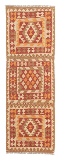 Loper Kelim tapijt - Splash - 187 x 59 cm - veelkleurig