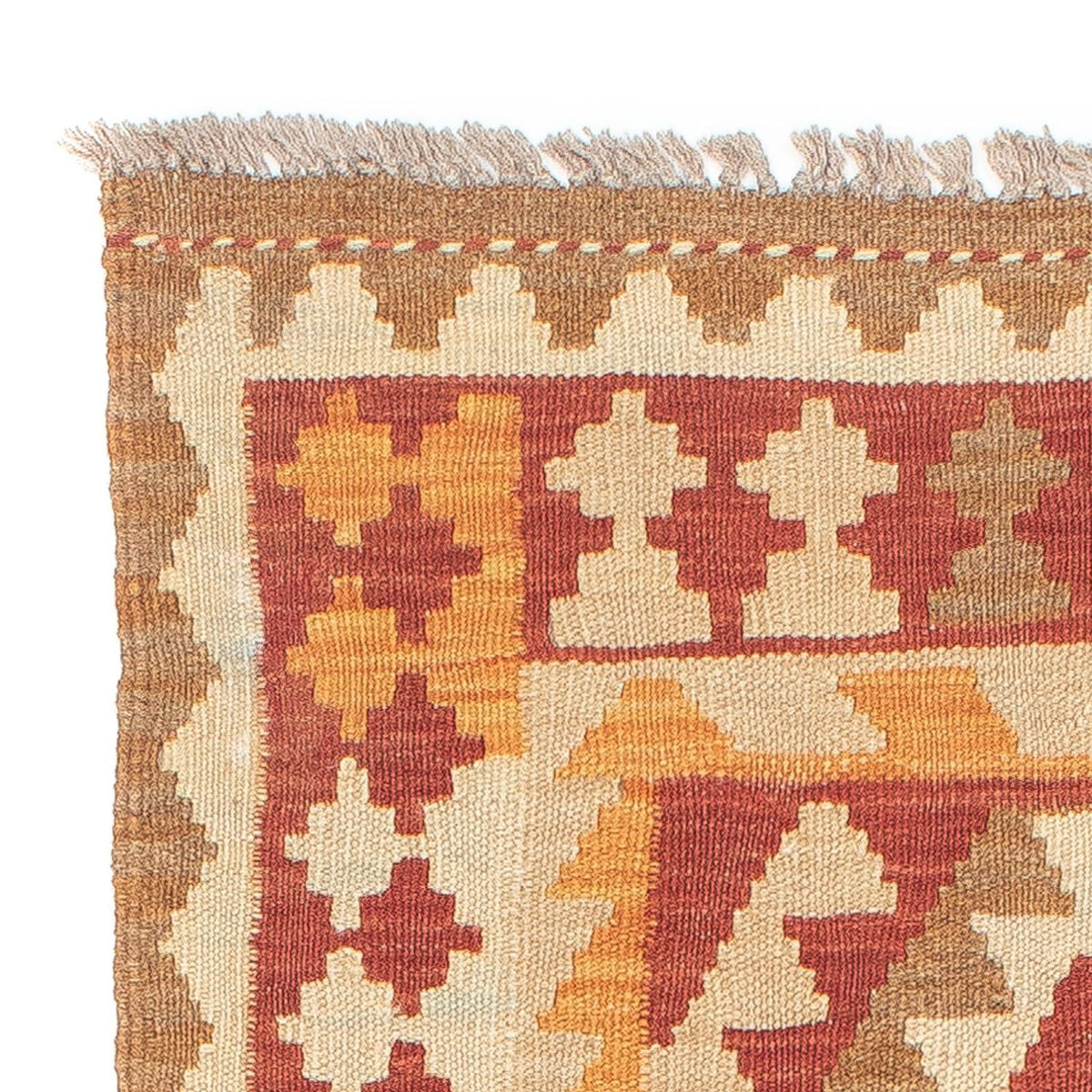 Loper Kelim tapijt - Splash - 187 x 59 cm - veelkleurig