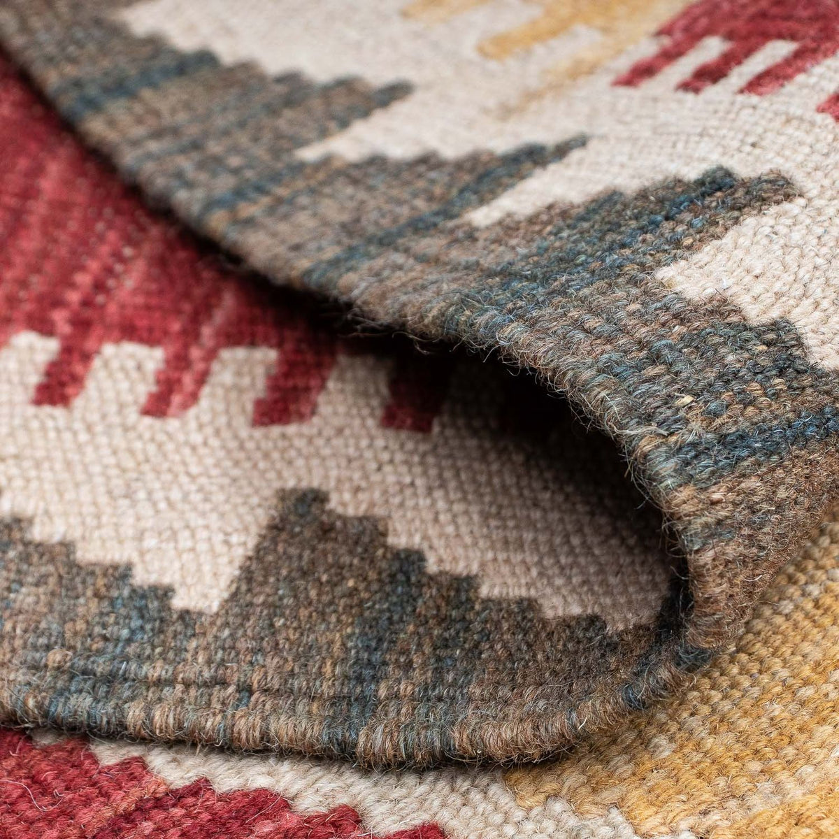 Loper Kelim tapijt - Splash - 203 x 69 cm - veelkleurig