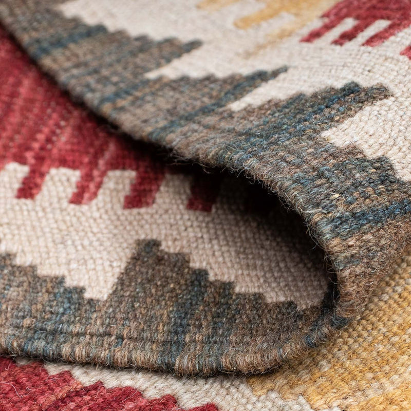 Loper Kelim tapijt - Splash - 203 x 69 cm - veelkleurig