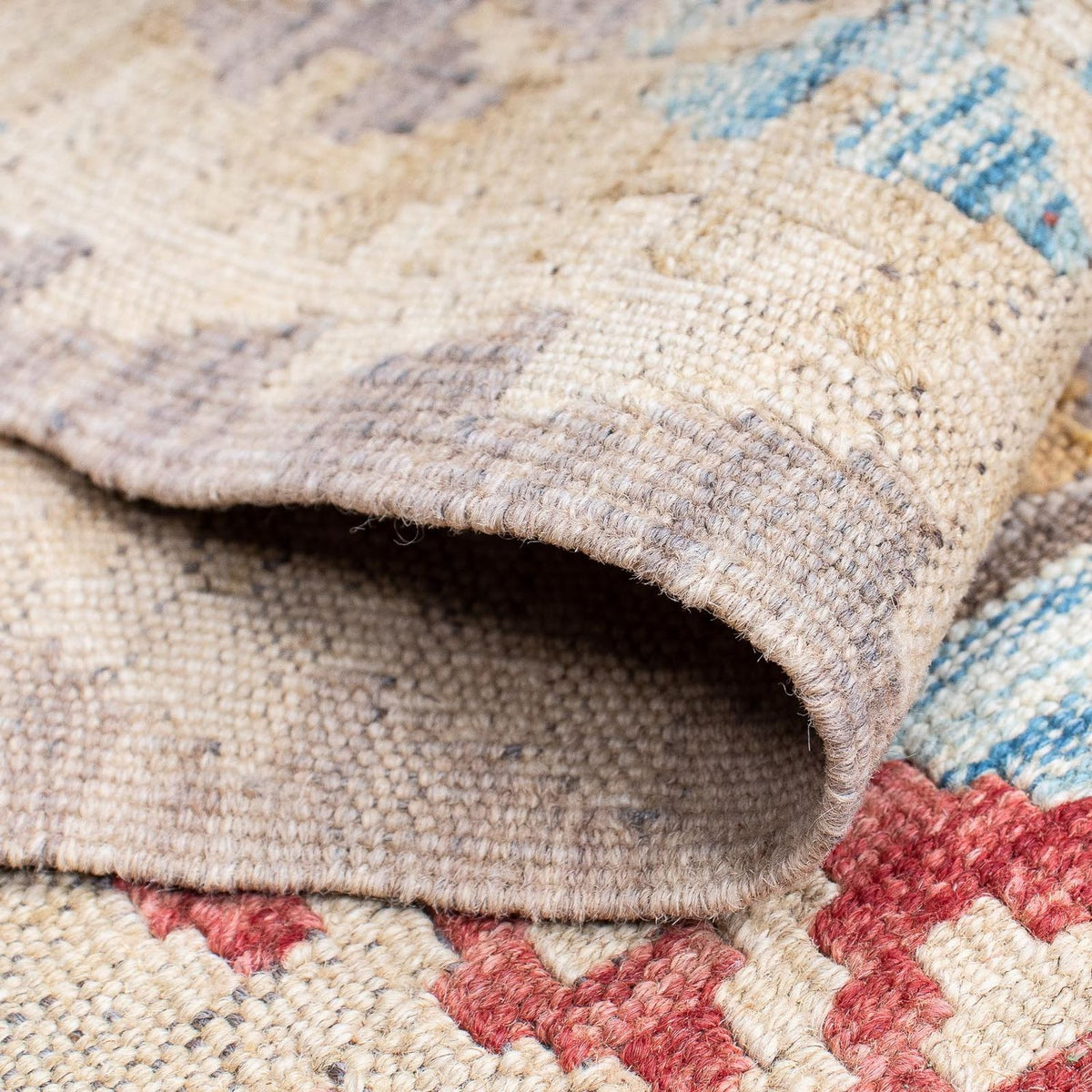 Loper Kelim tapijt - Splash - 199 x 53 cm - veelkleurig