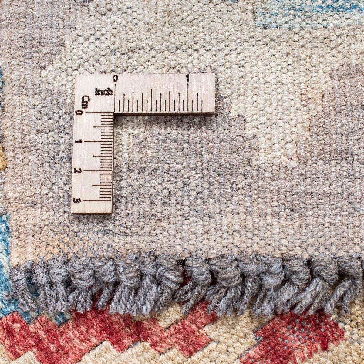 Loper Kelim tapijt - Splash - 199 x 53 cm - veelkleurig