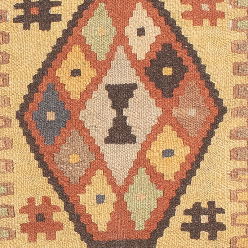 Loper Kelim tapijt - Splash - 204 x 59 cm - veelkleurig