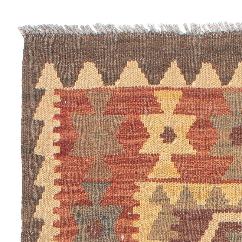 Loper Kelim tapijt - Splash - 201 x 67 cm - veelkleurig