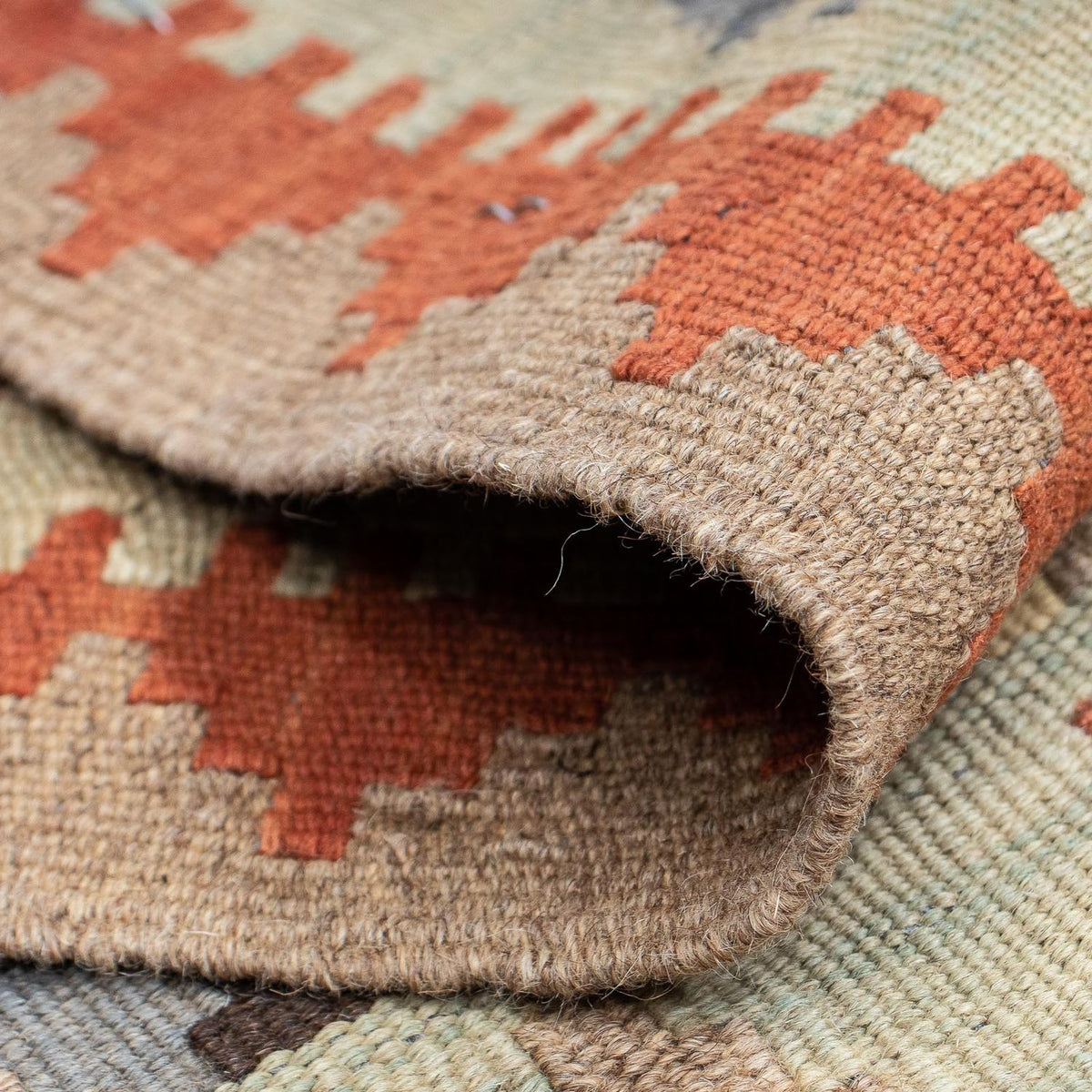 Loper Kelim tapijt - Splash - 198 x 57 cm - veelkleurig