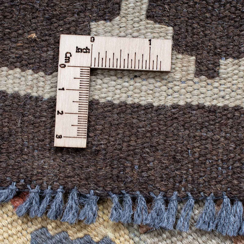 Loper Kelim tapijt - Splash - 198 x 63 cm - beige