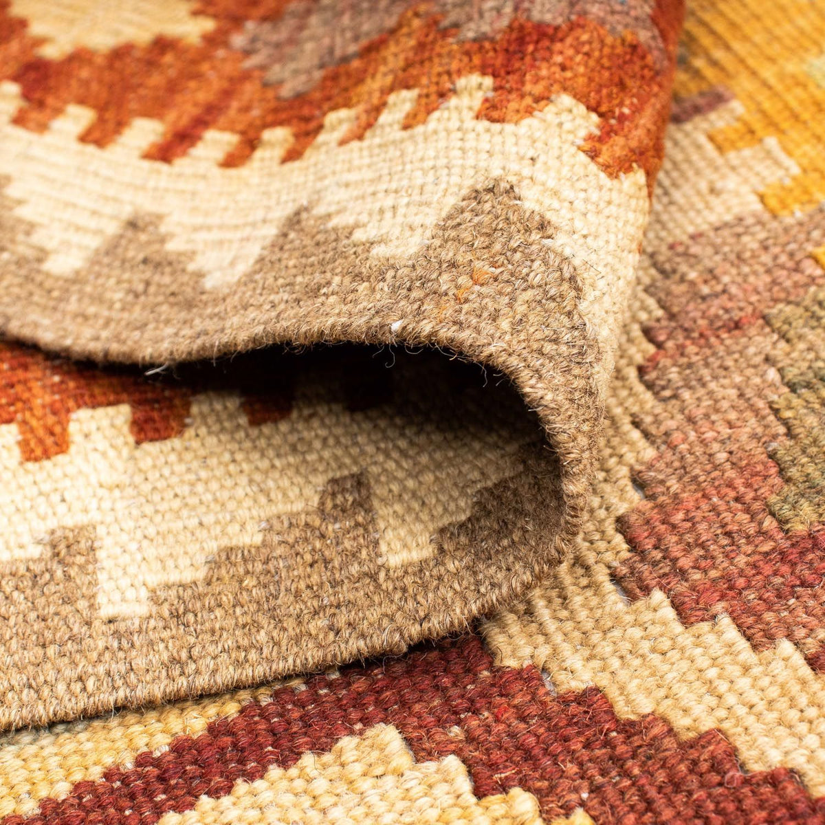 Loper Kelim tapijt - Oosters - 191 x 74 cm - beige