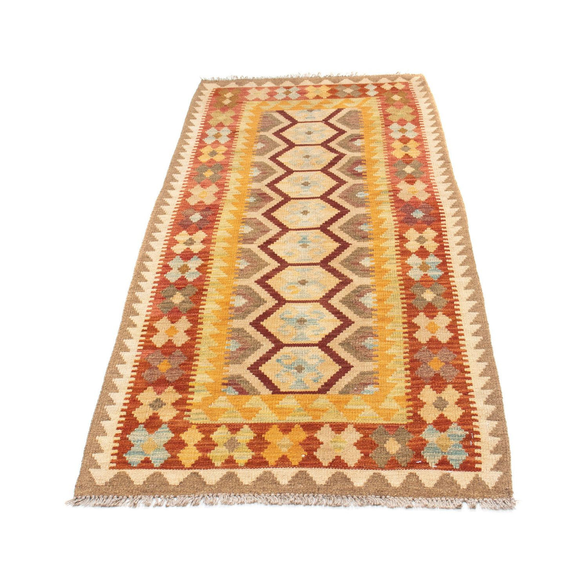 Loper Kelim tapijt - Oosters - 191 x 74 cm - beige