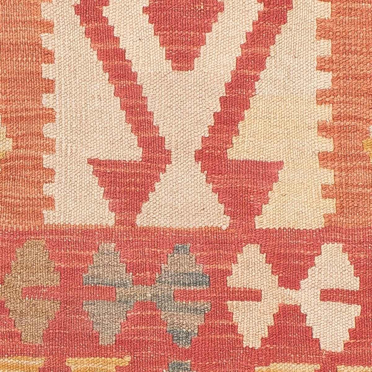 Loper Kelim tapijt - Splash - 186 x 68 cm - rood