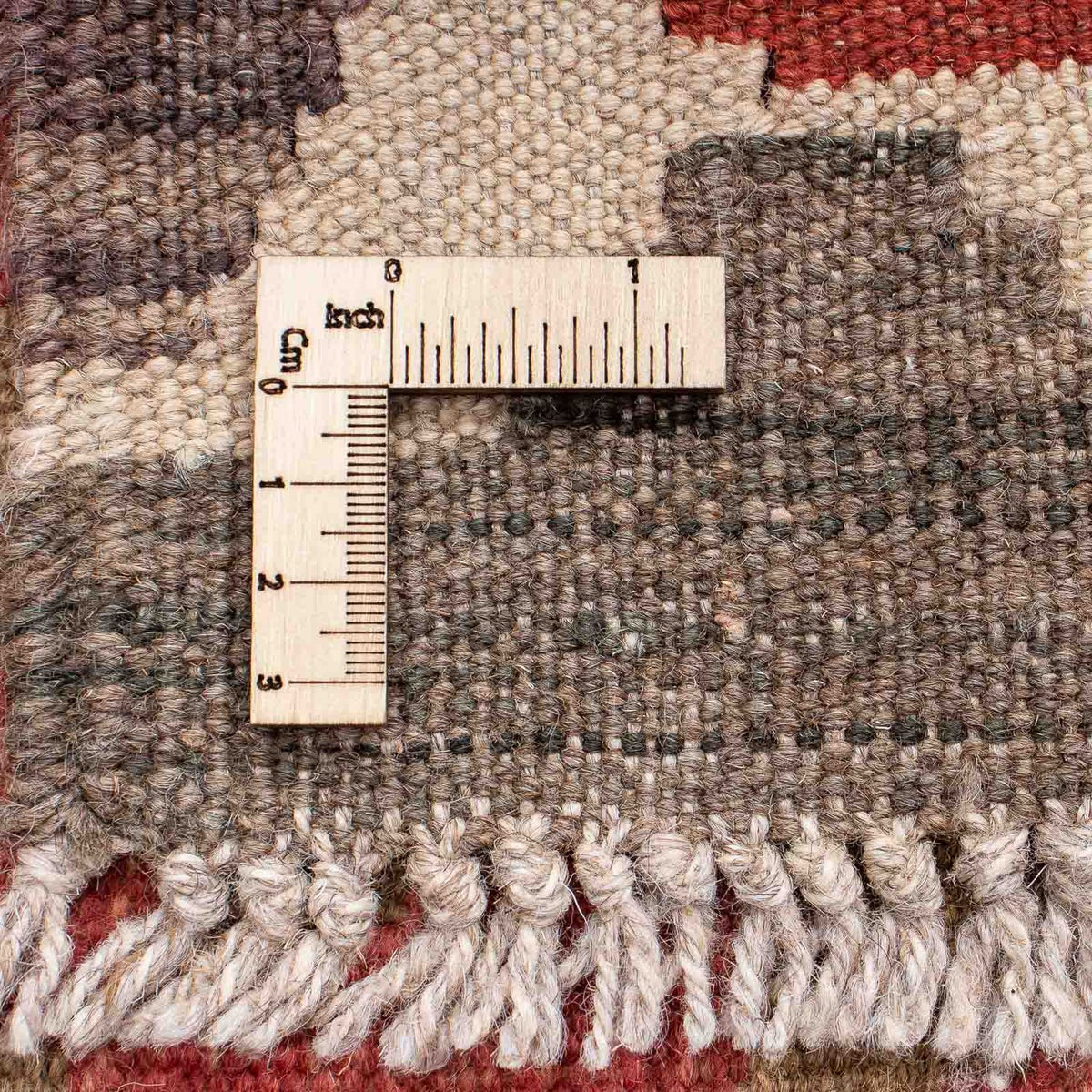 Loper Kelim tapijt - Splash - 186 x 68 cm - rood