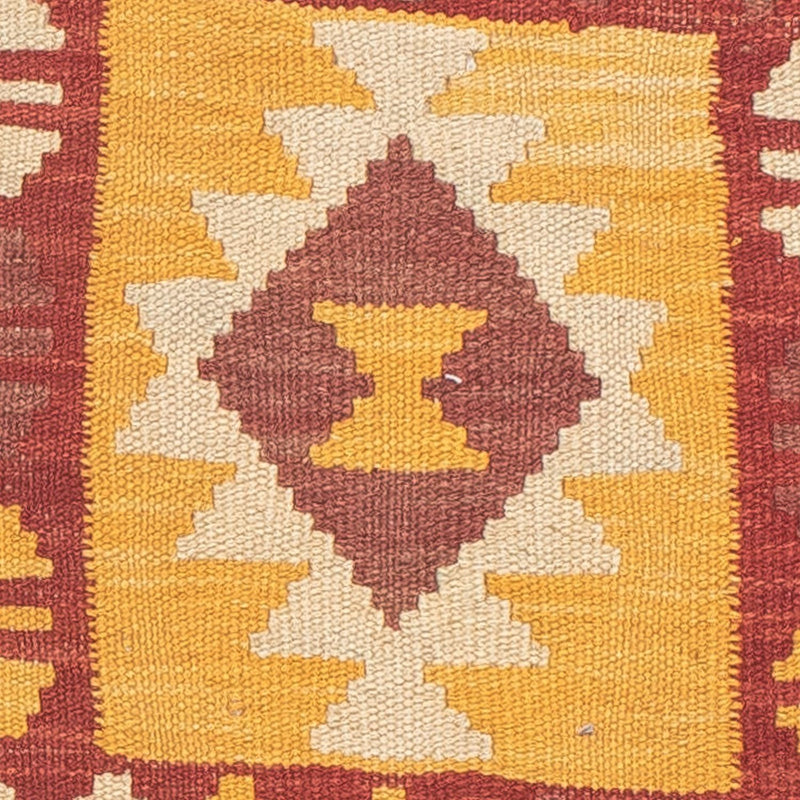 Loper Kelim tapijt - Splash - 195 x 50 cm - veelkleurig