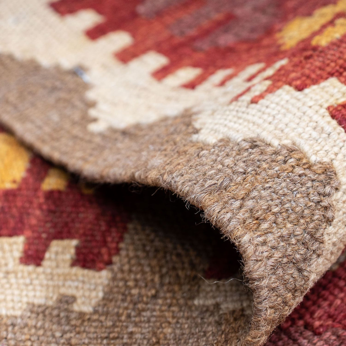 Loper Kelim tapijt - Splash - 195 x 50 cm - veelkleurig