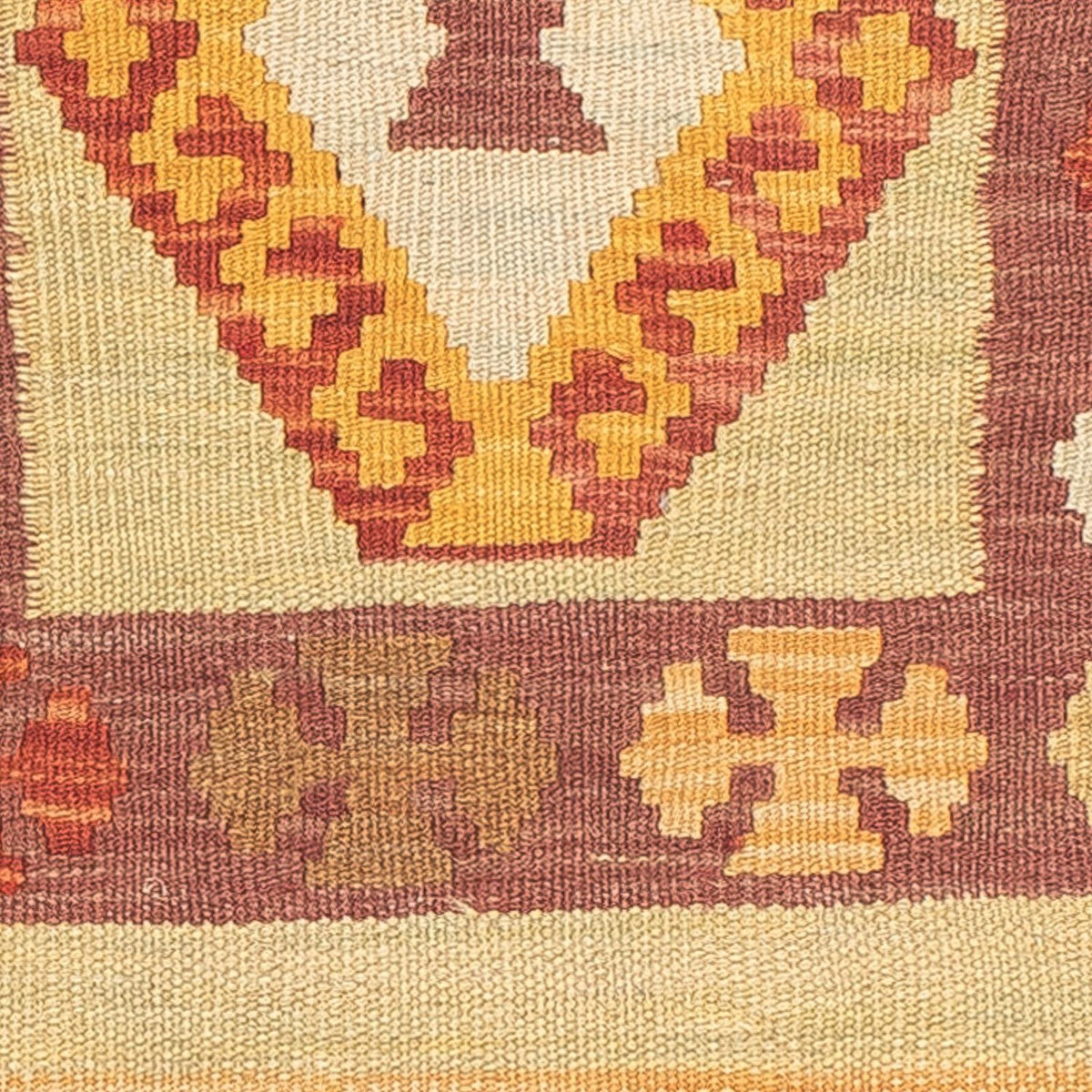 Loper Kelim tapijt - Splash - 194 x 48 cm - veelkleurig