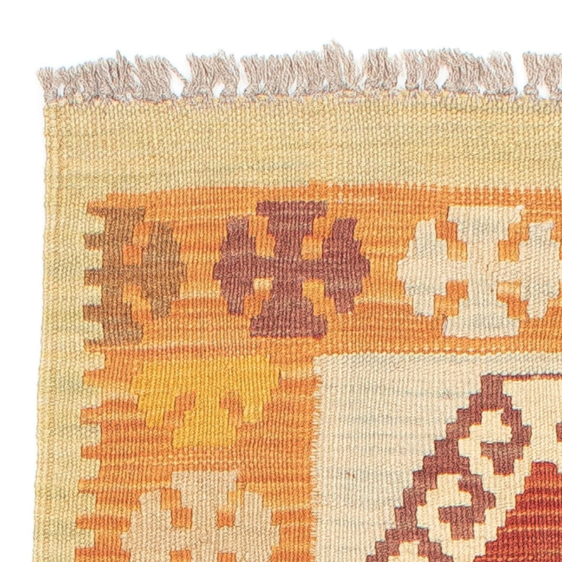 Loper Kelim tapijt - Splash - 194 x 48 cm - veelkleurig