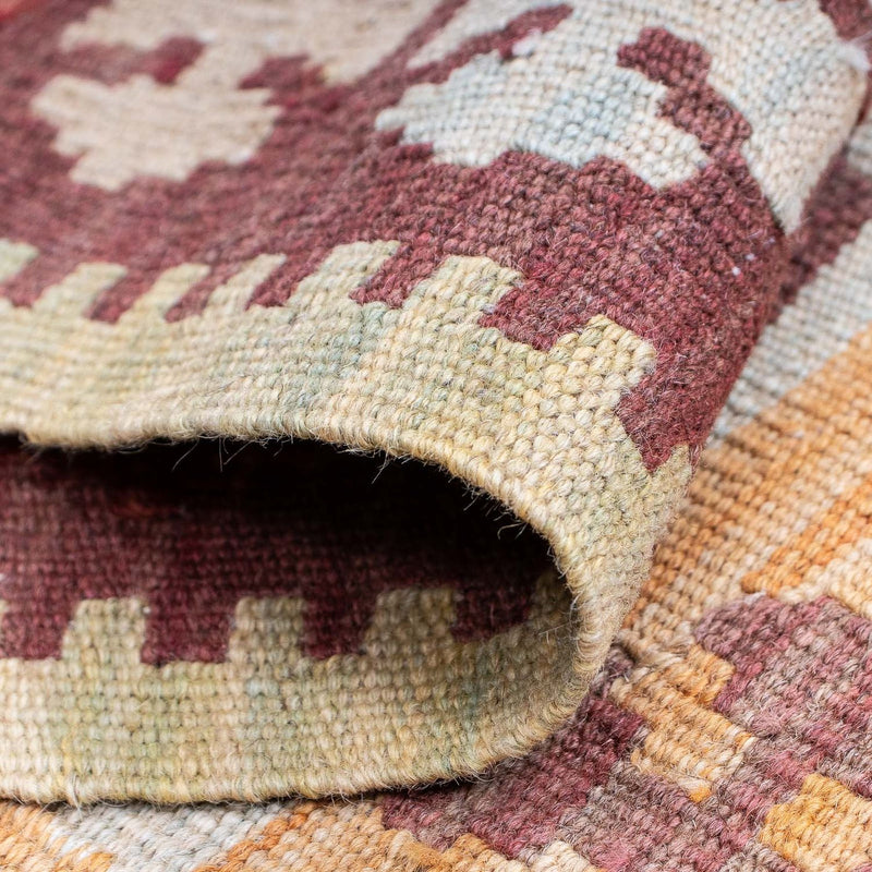 Loper Kelim tapijt - Splash - 194 x 48 cm - veelkleurig