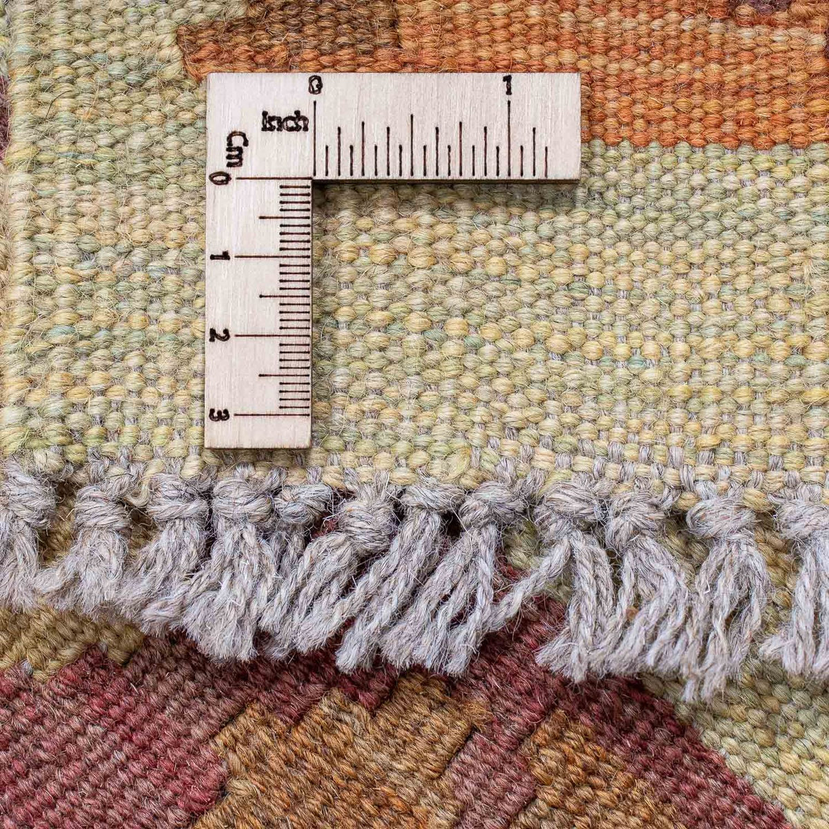 Loper Kelim tapijt - Splash - 194 x 48 cm - veelkleurig