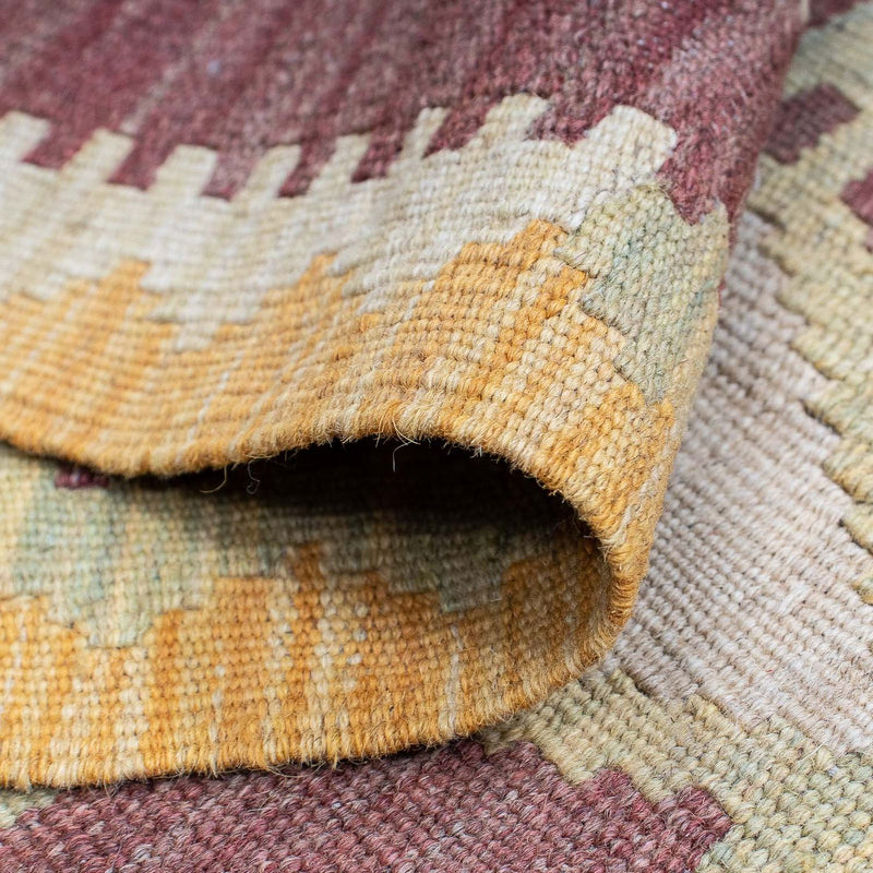 Loper Kelim tapijt - Splash - 191 x 52 cm - goud