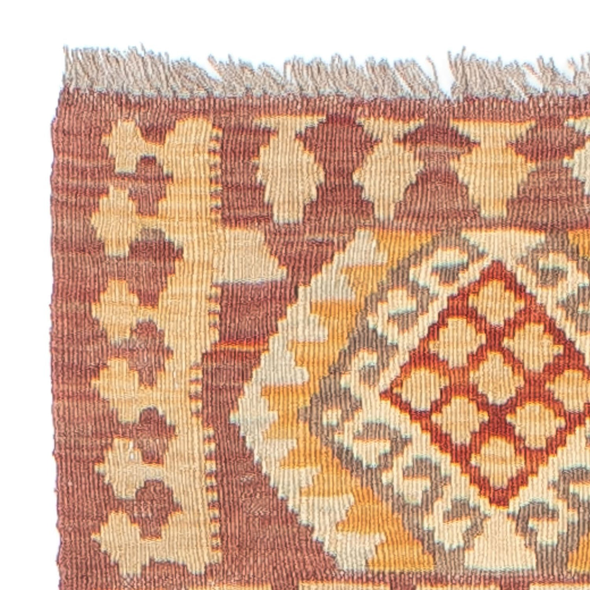 Loper Kelim tapijt - Splash - 248 x 49 cm - veelkleurig