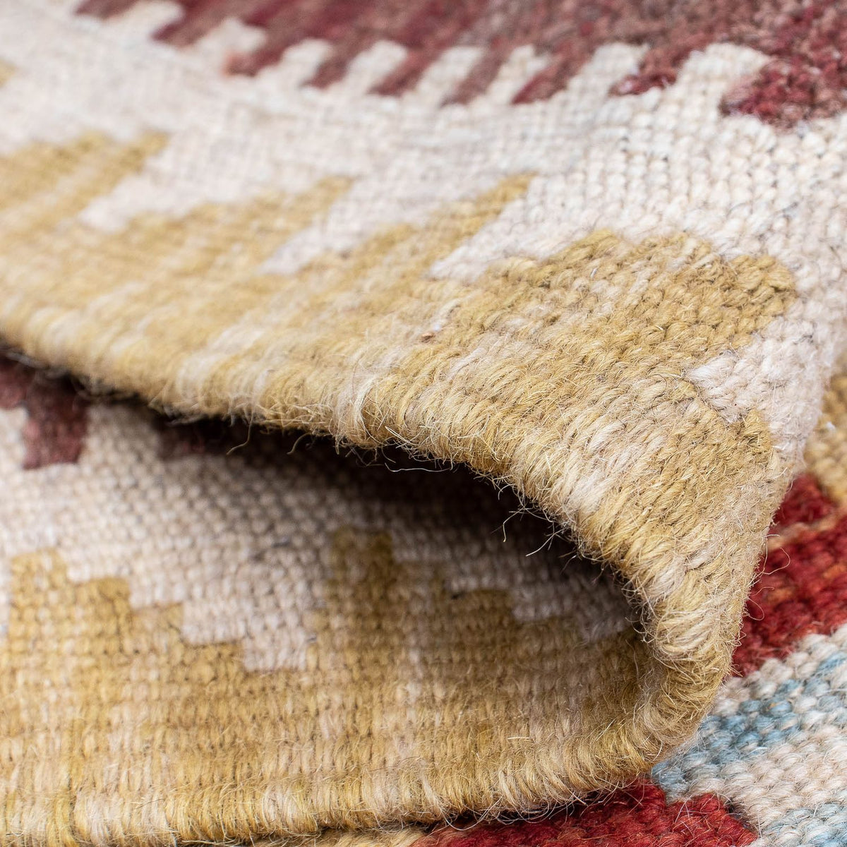 Loper Kelim tapijt - Splash - 197 x 67 cm - veelkleurig