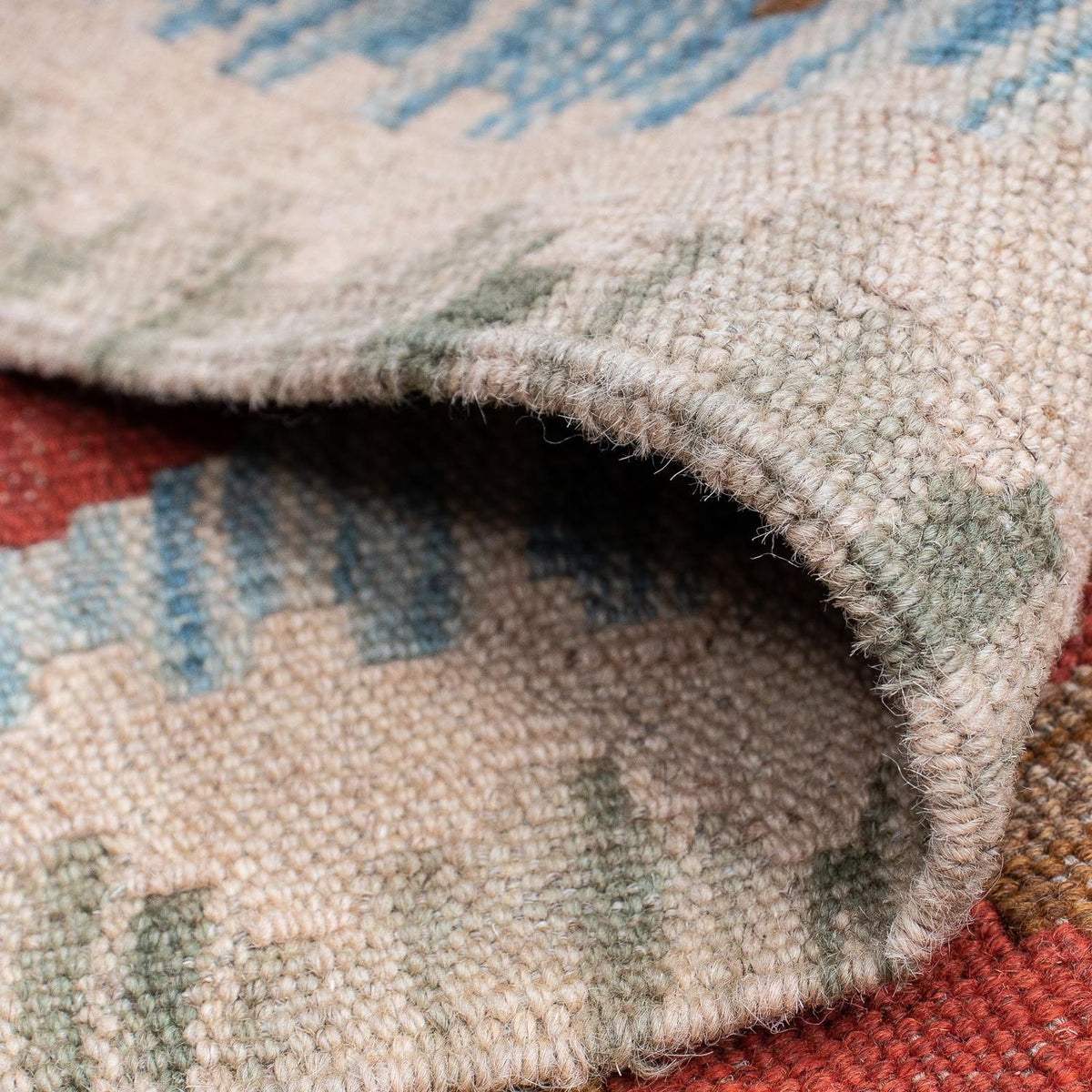 Loper Kelim tapijt - Splash - 214 x 65 cm - veelkleurig