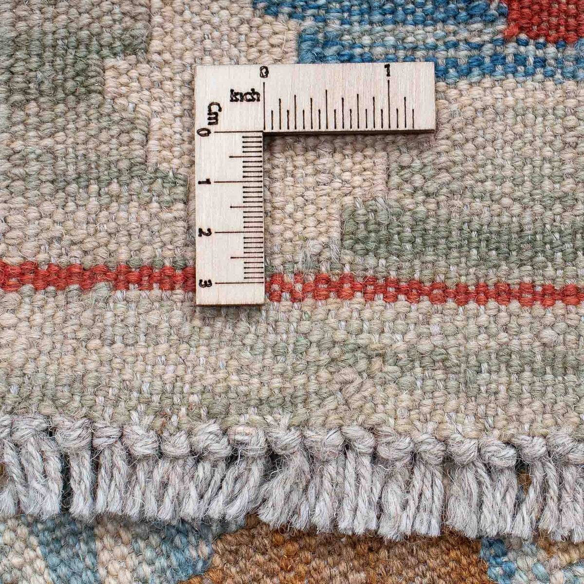 Loper Kelim tapijt - Splash - 214 x 65 cm - veelkleurig