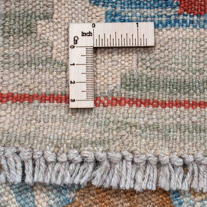 Loper Kelim tapijt - Splash - 214 x 65 cm - veelkleurig