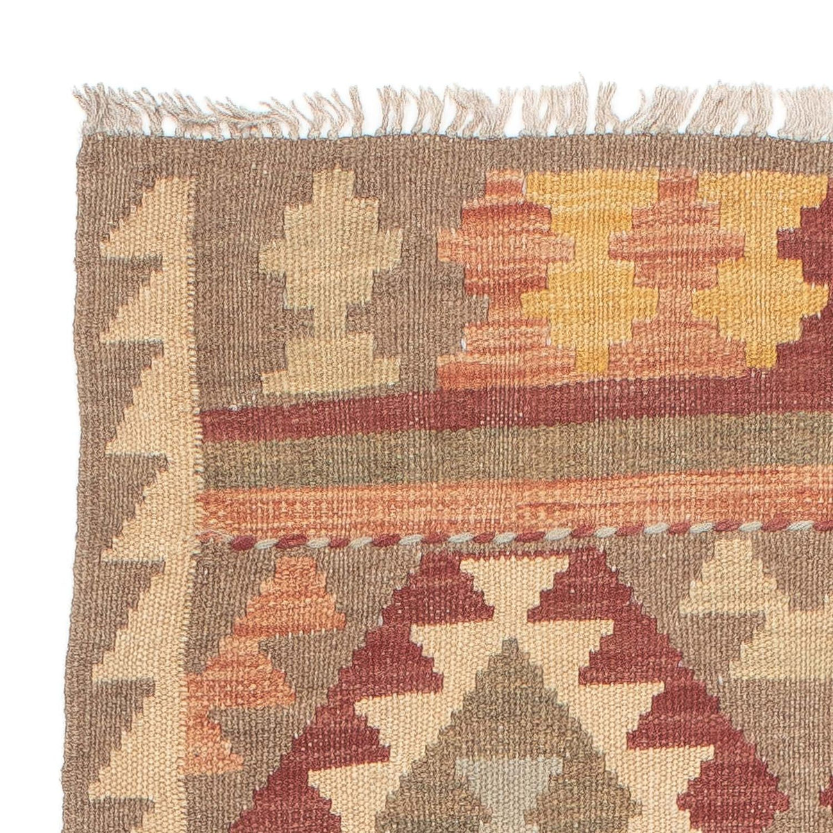 Loper Kelim tapijt - Splash - 186 x 71 cm - veelkleurig