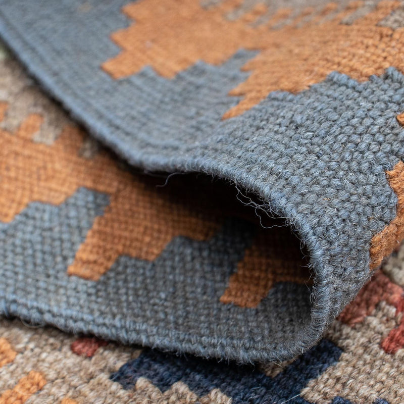 Loper Kelim tapijt - Splash - 199 x 57 cm - veelkleurig