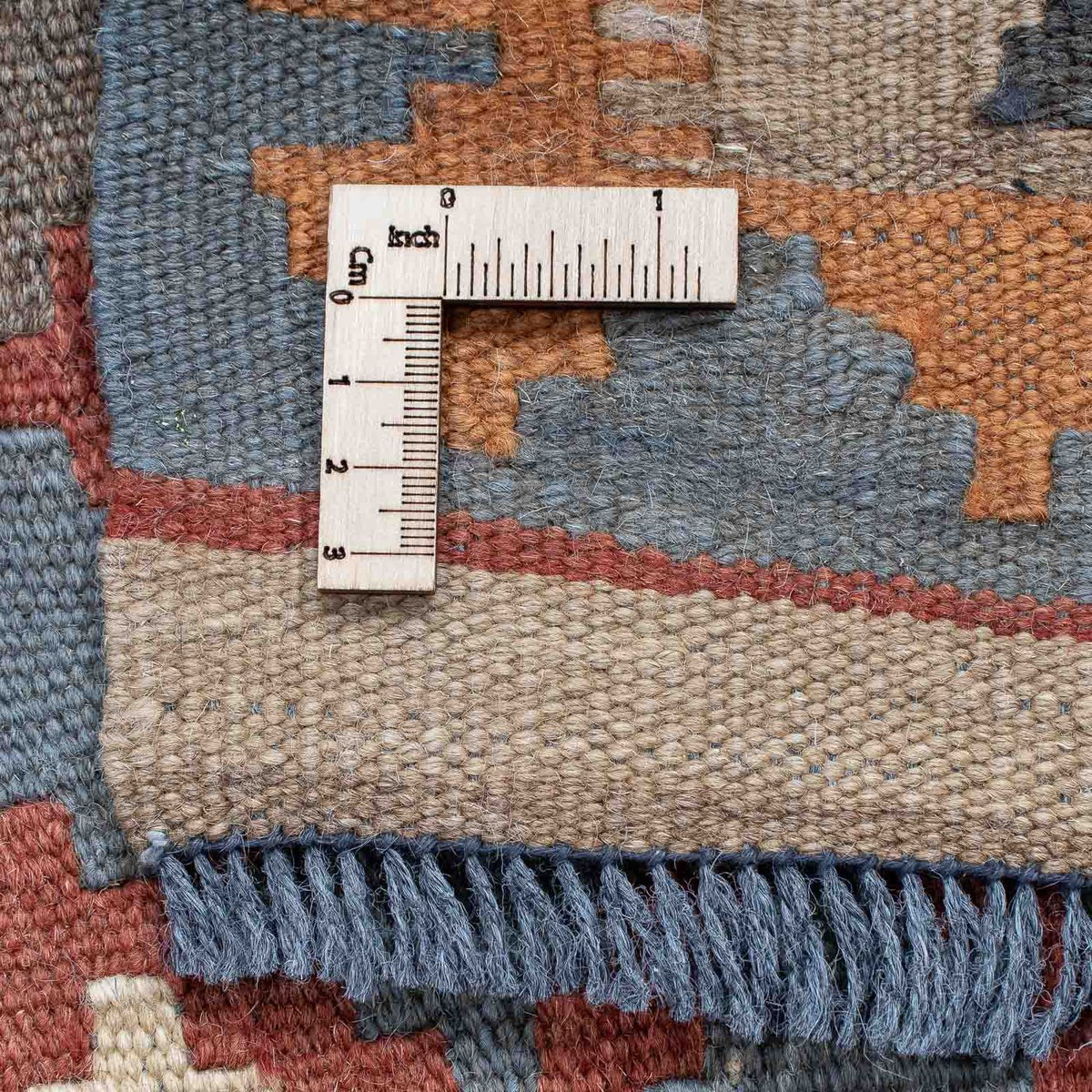 Loper Kelim tapijt - Splash - 199 x 57 cm - veelkleurig