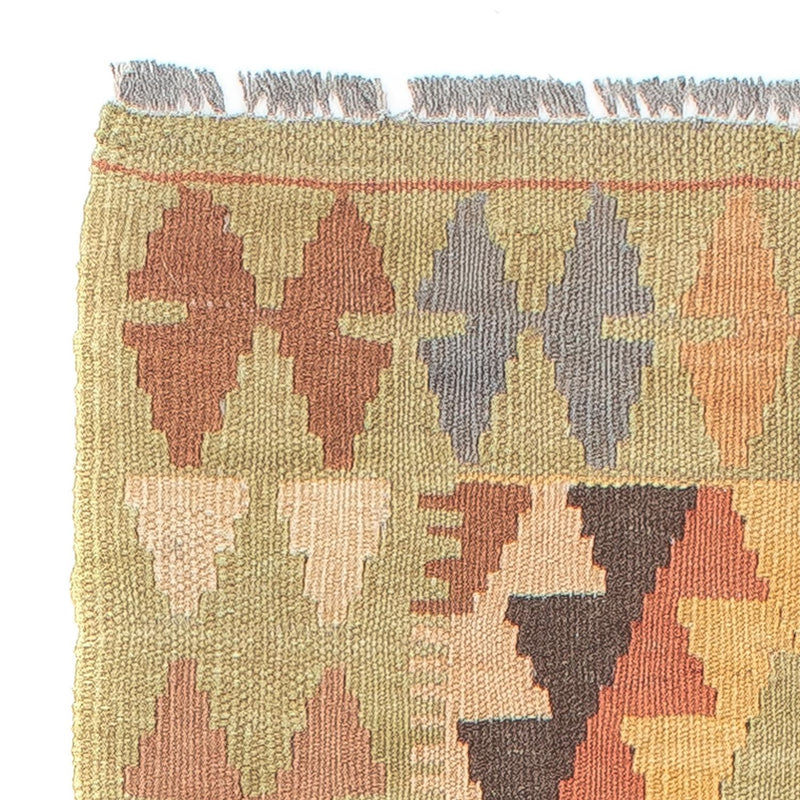 Loper Kelim tapijt - Splash - 194 x 48 cm - veelkleurig