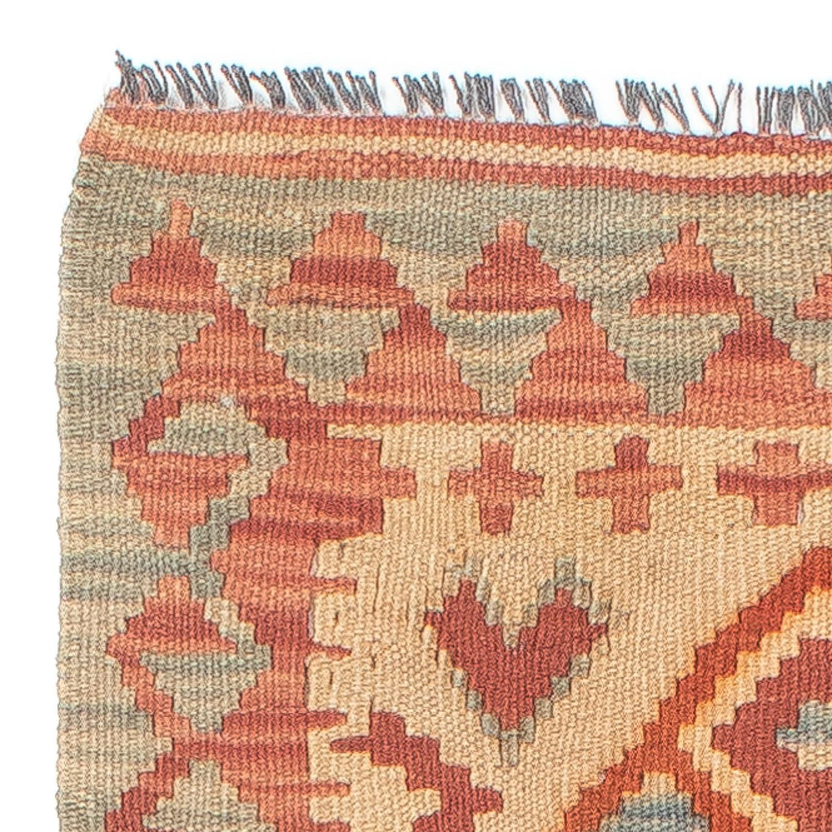 Loper Kelim tapijt - Splash - 188 x 46 cm - veelkleurig