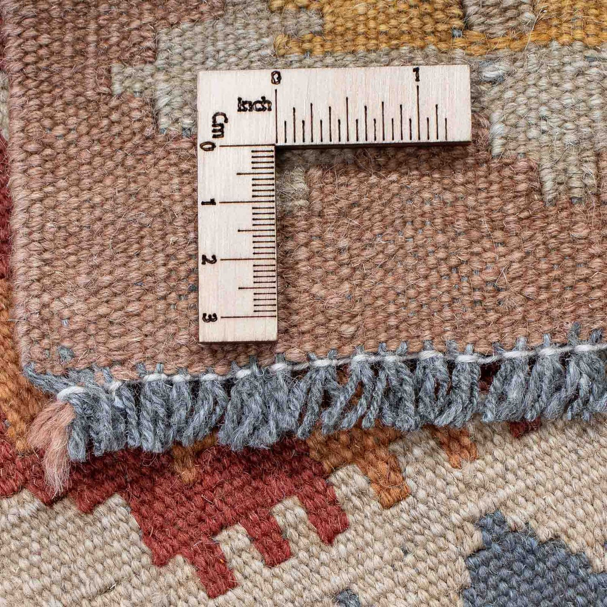 Loper Kelim tapijt - Splash - 197 x 62 cm - veelkleurig