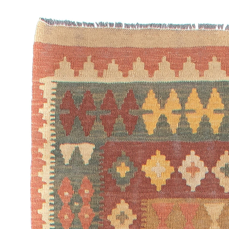 Loper Kelim tapijt - Splash - 321 x 91 cm - veelkleurig