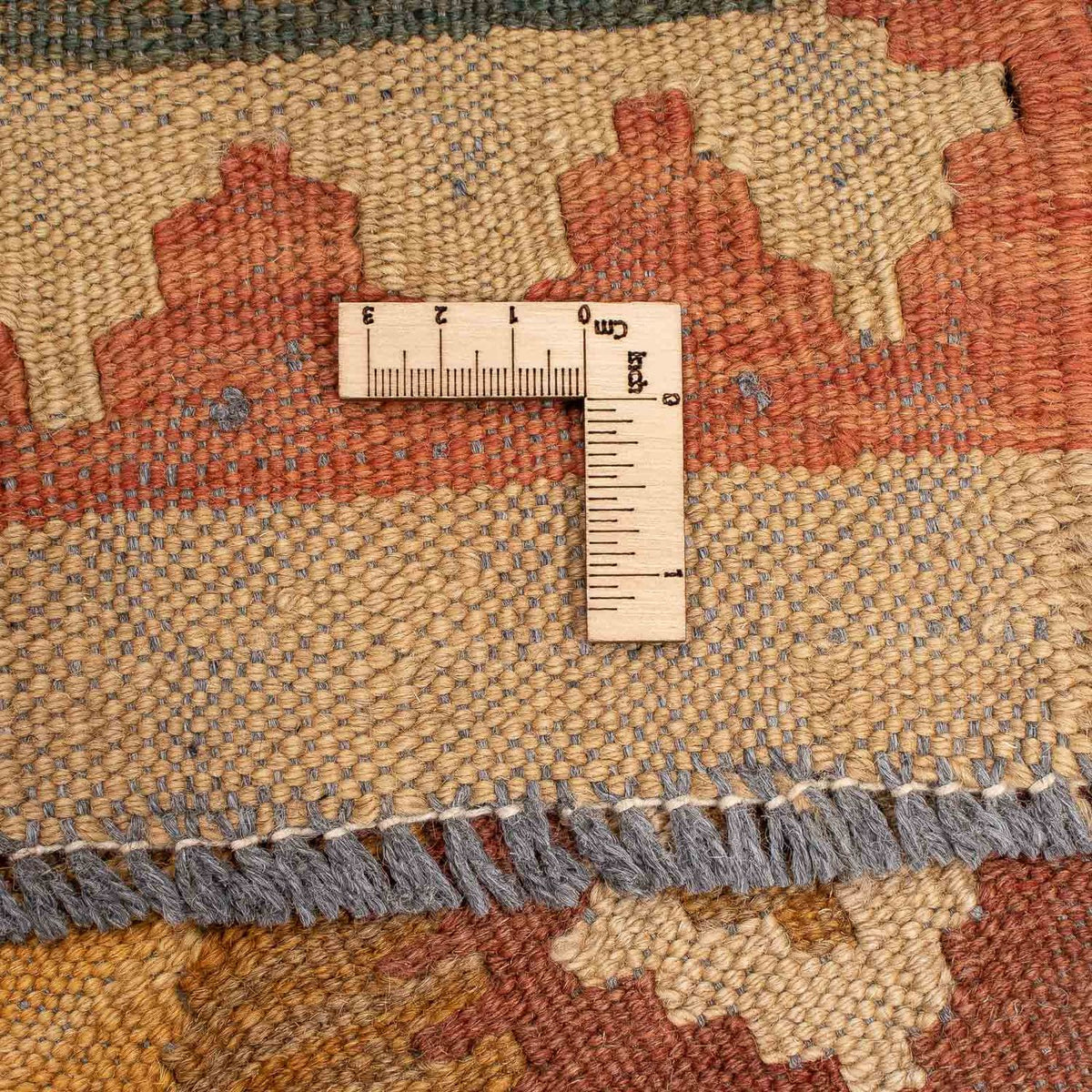 Loper Kelim tapijt - Splash - 321 x 91 cm - veelkleurig