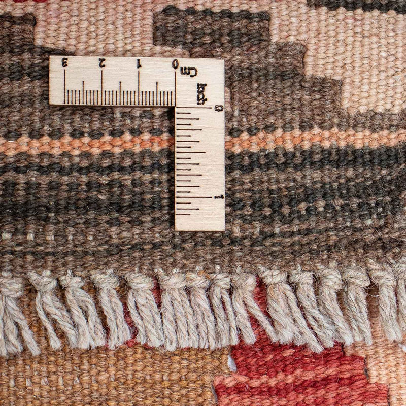 Loper Kelim tapijt - Splash - 384 x 75 cm - rood