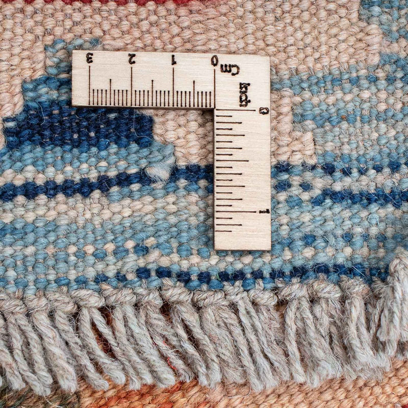 Loper Kelim tapijt - Splash - 389 x 81 cm - veelkleurig