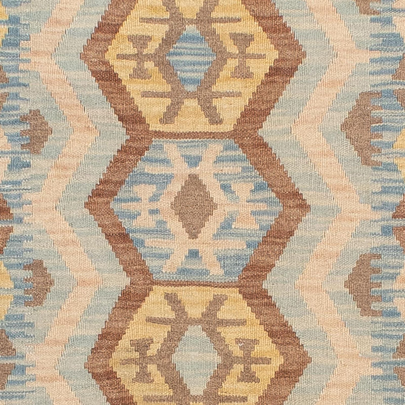 Loper Kelim tapijt - Splash - 302 x 80 cm - veelkleurig