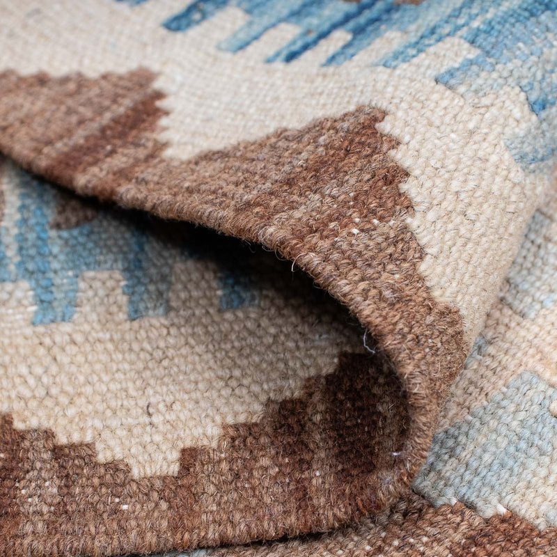 Loper Kelim tapijt - Splash - 302 x 80 cm - veelkleurig