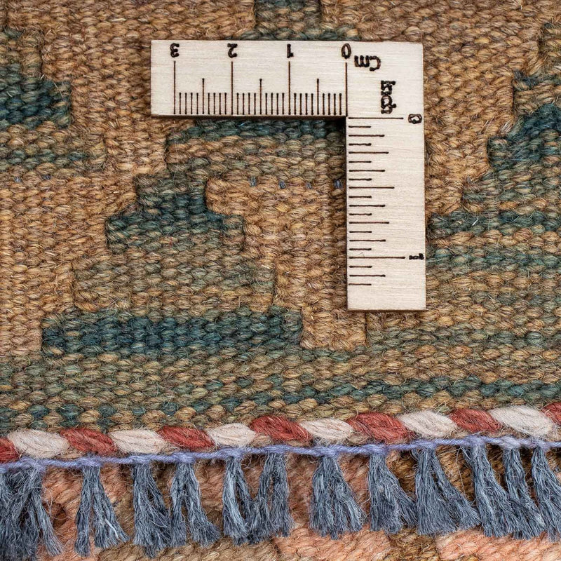 Loper Kelim tapijt - Splash - 397 x 95 cm - veelkleurig