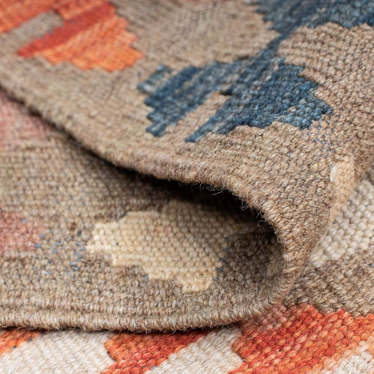 Loper Kelim tapijt - Splash - 192 x 56 cm - veelkleurig