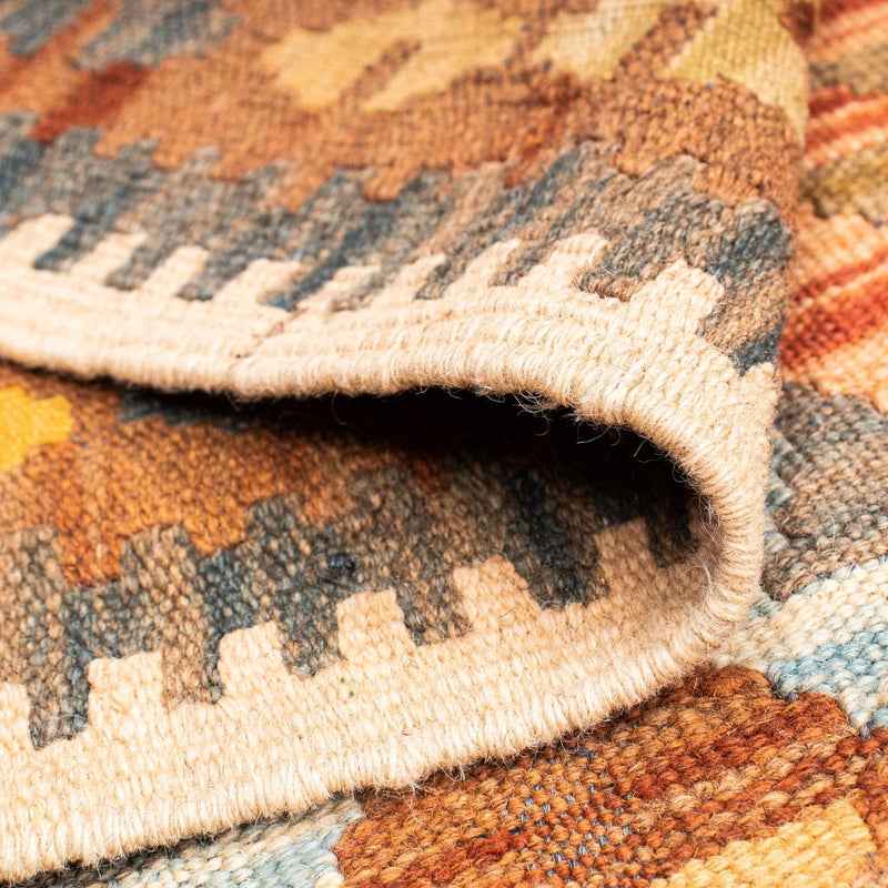 Loper Kelim tapijt - Oosters - 199 x 88 cm - lichtbruin