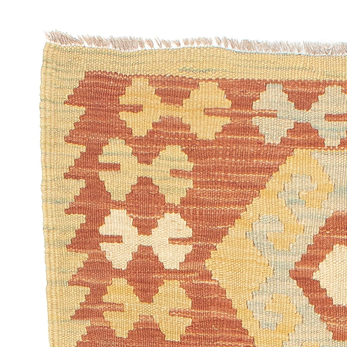 Loper Kelim tapijt - Splash - 198 x 61 cm - veelkleurig