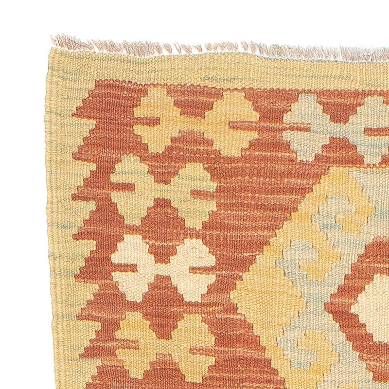 Loper Kelim tapijt - Splash - 198 x 61 cm - veelkleurig