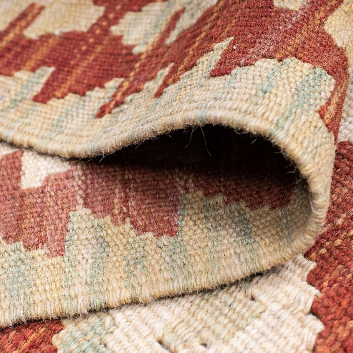 Loper Kelim tapijt - Splash - 198 x 61 cm - veelkleurig