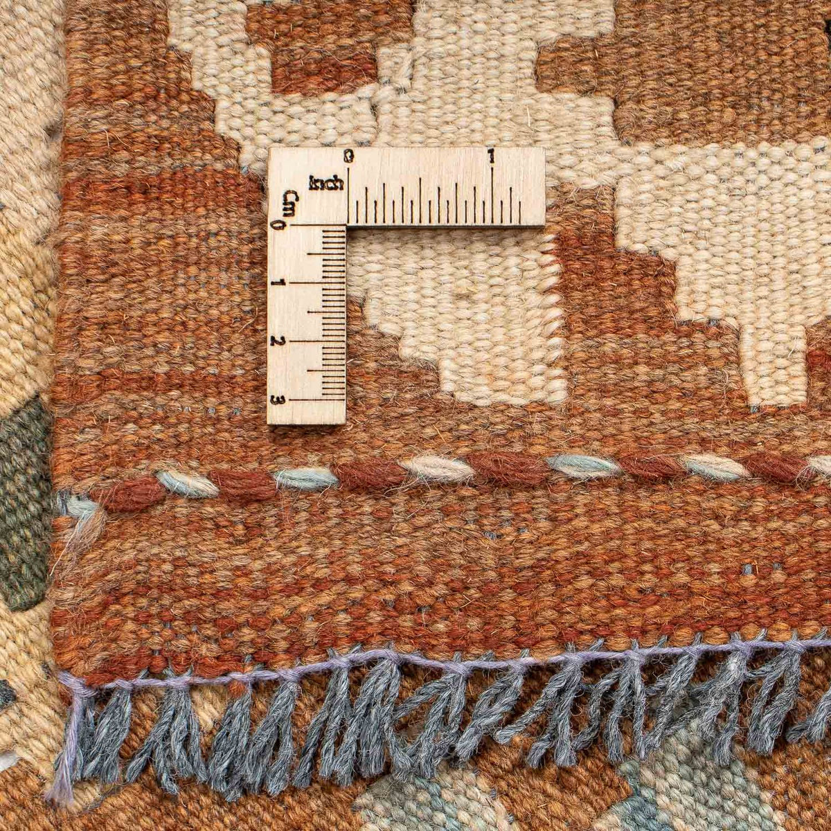 Loper Kelim tapijt - Splash - 254 x 81 cm - veelkleurig